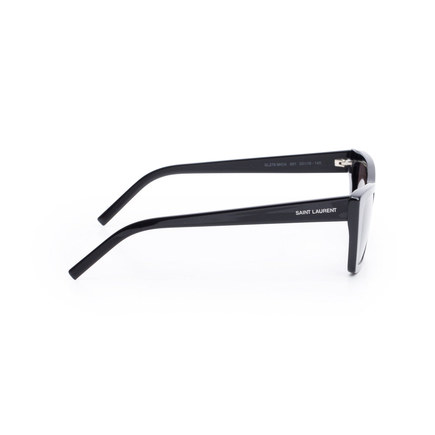 Saint Laurent SL 276 Black Acetate Mica Cat Eye Sunglasses