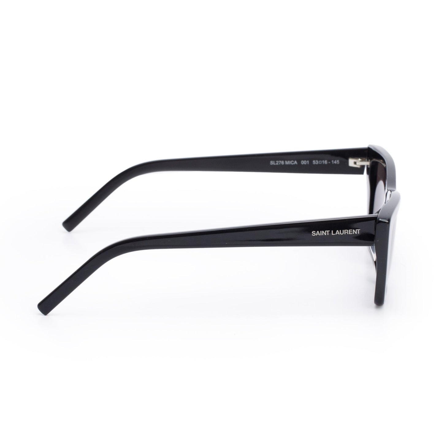 Saint Laurent SL 276 Black Acetate Mica Cat Eye Sunglasses