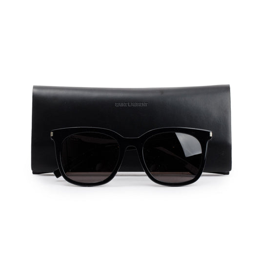Saint Laurent SL 285/F Black Acetate Slim Sunglasses