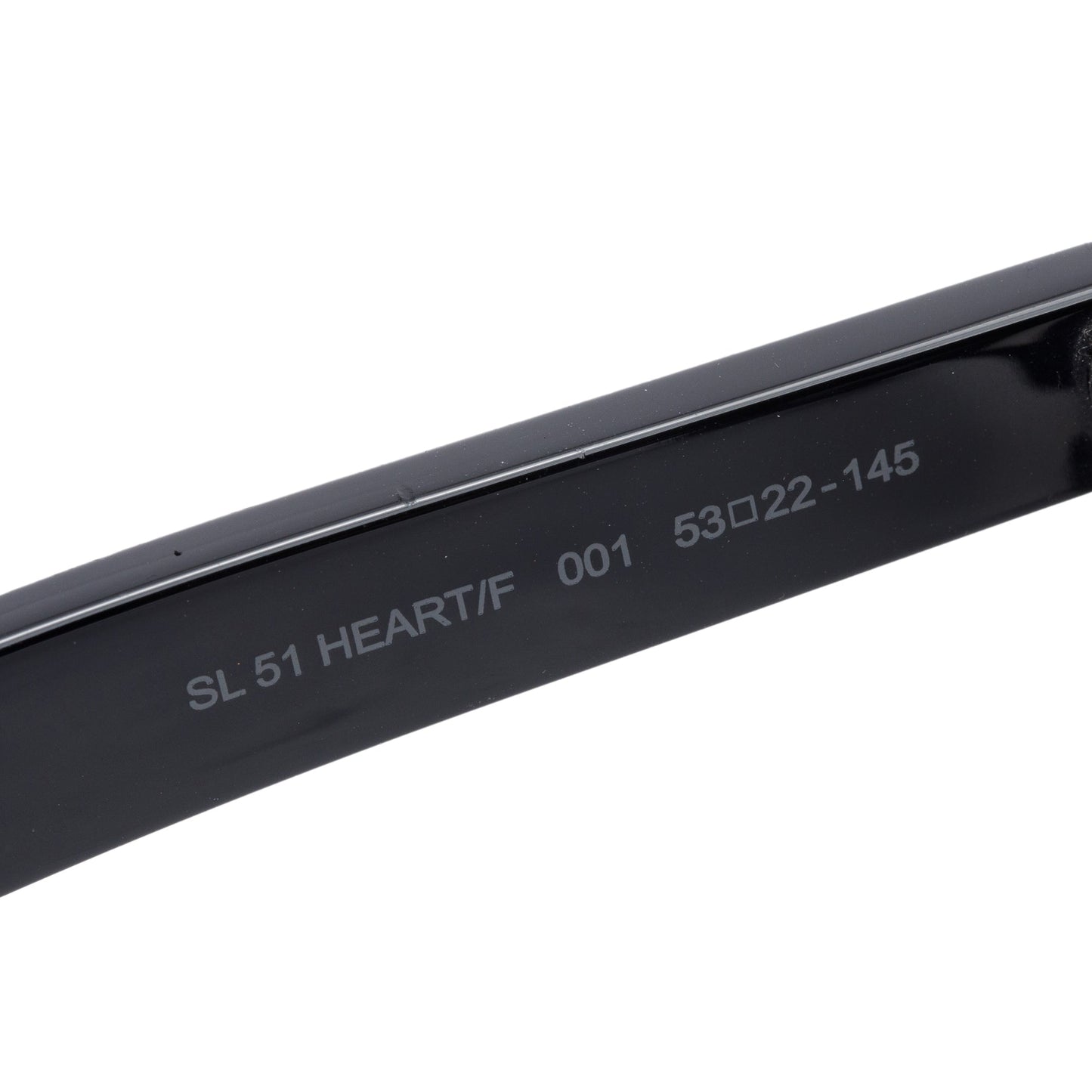 Saint Laurent SL 51 Black Acetate Heart/F Sunglasses