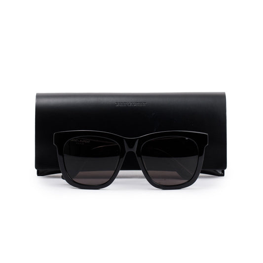 Saint Laurent SL M24/K Black Acetate Wayfarer Sunglasses