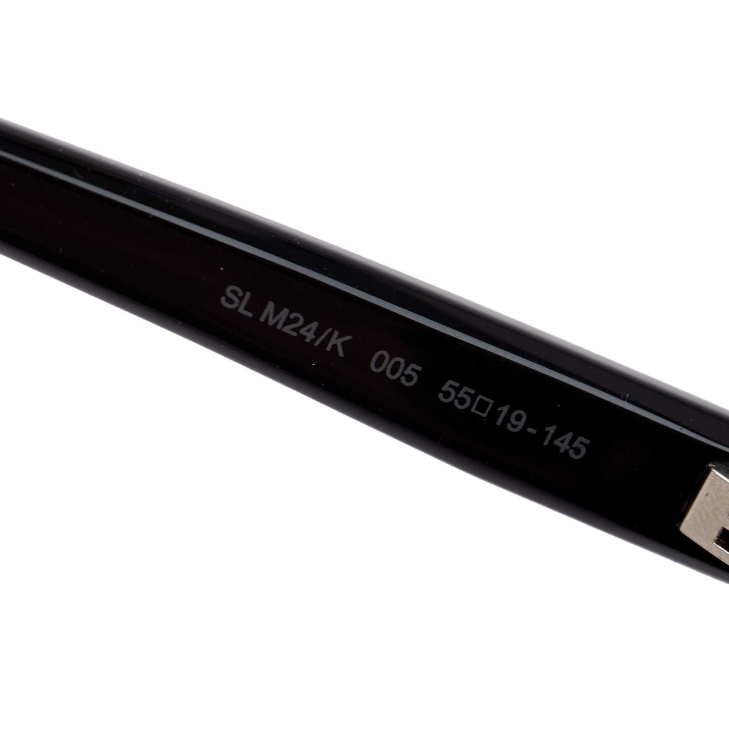 Saint Laurent SL M24/K Black Acetate Wayfarer Sunglasses