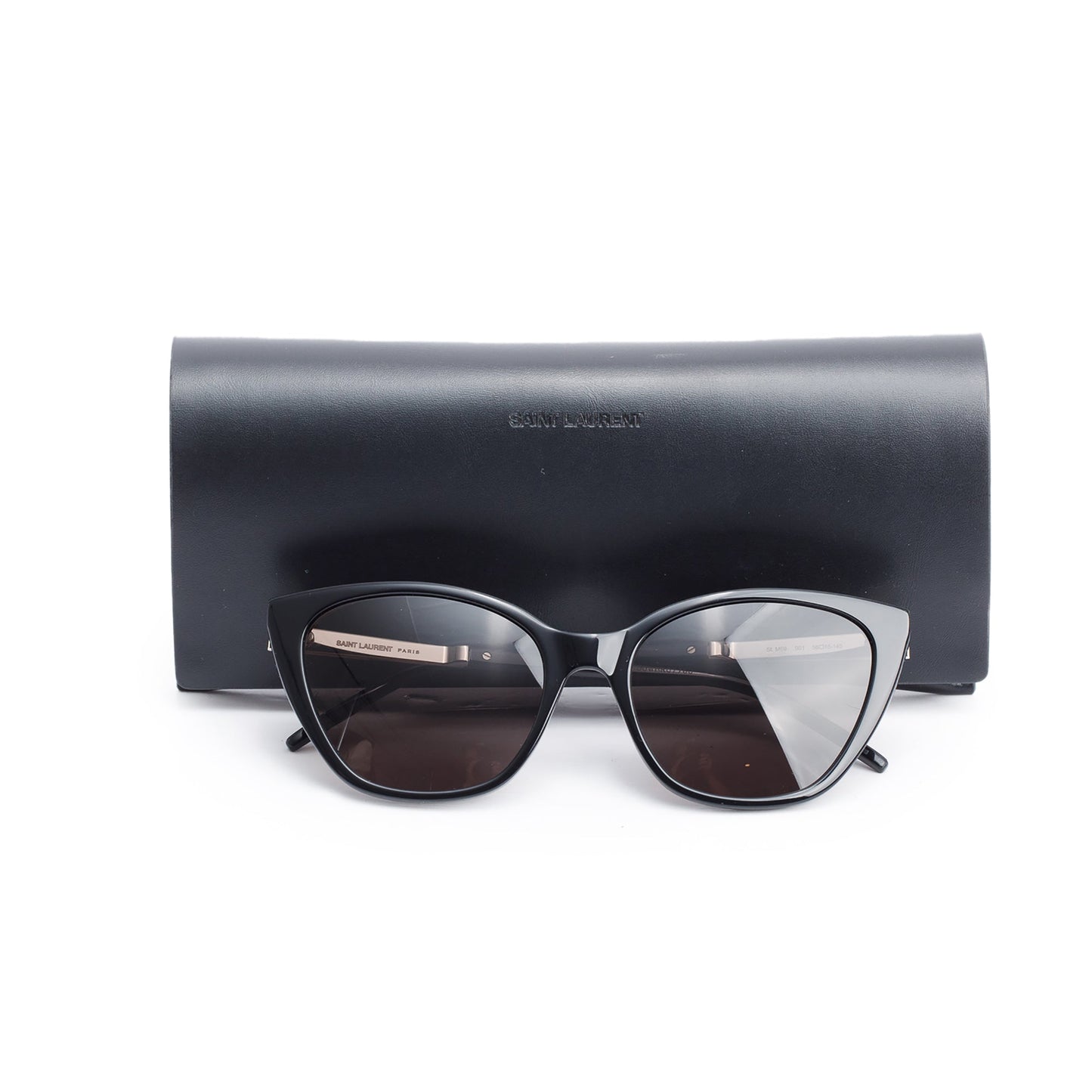 Saint Laurent SL M69 Black Acetate Cat Eye Sunglasses