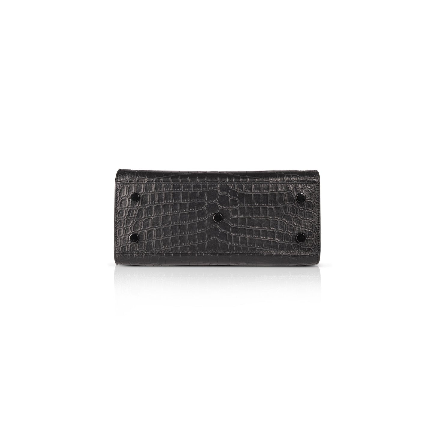 Saint Laurent Small Embossed Croc Monogram Cabas Bag