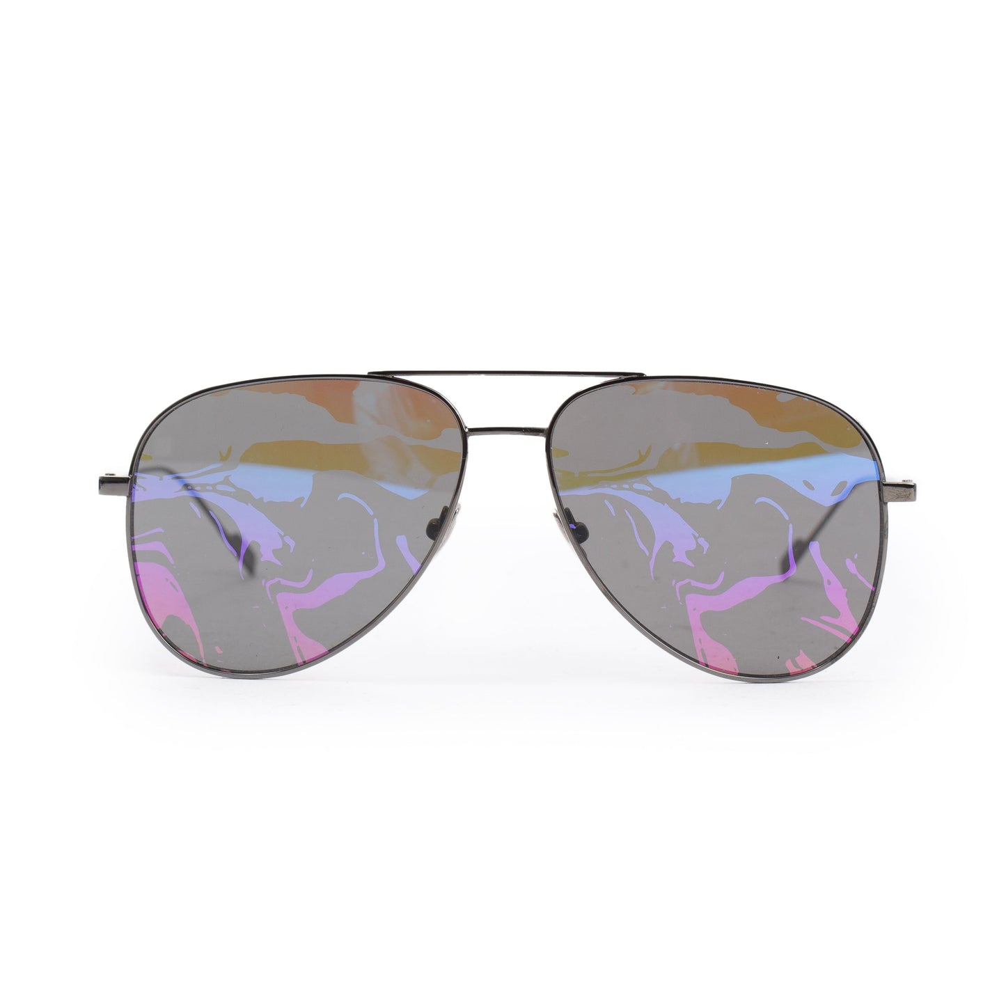 Saint Laurent Titanium SL 193T Aviator Sunglasses