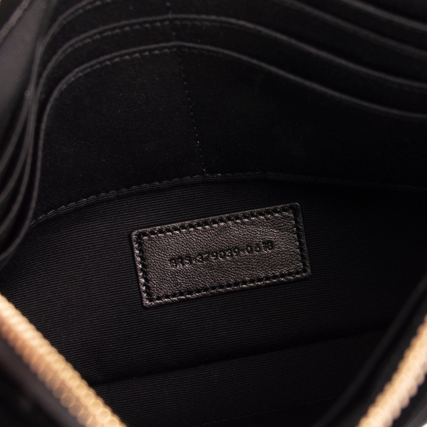 Saint Laurent Velvet Cassandre Wrist Pouch