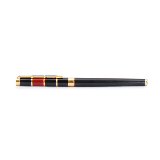 Saint Laurent Vintage Gold-Tone Black Lacquer Opium Fontain Pen