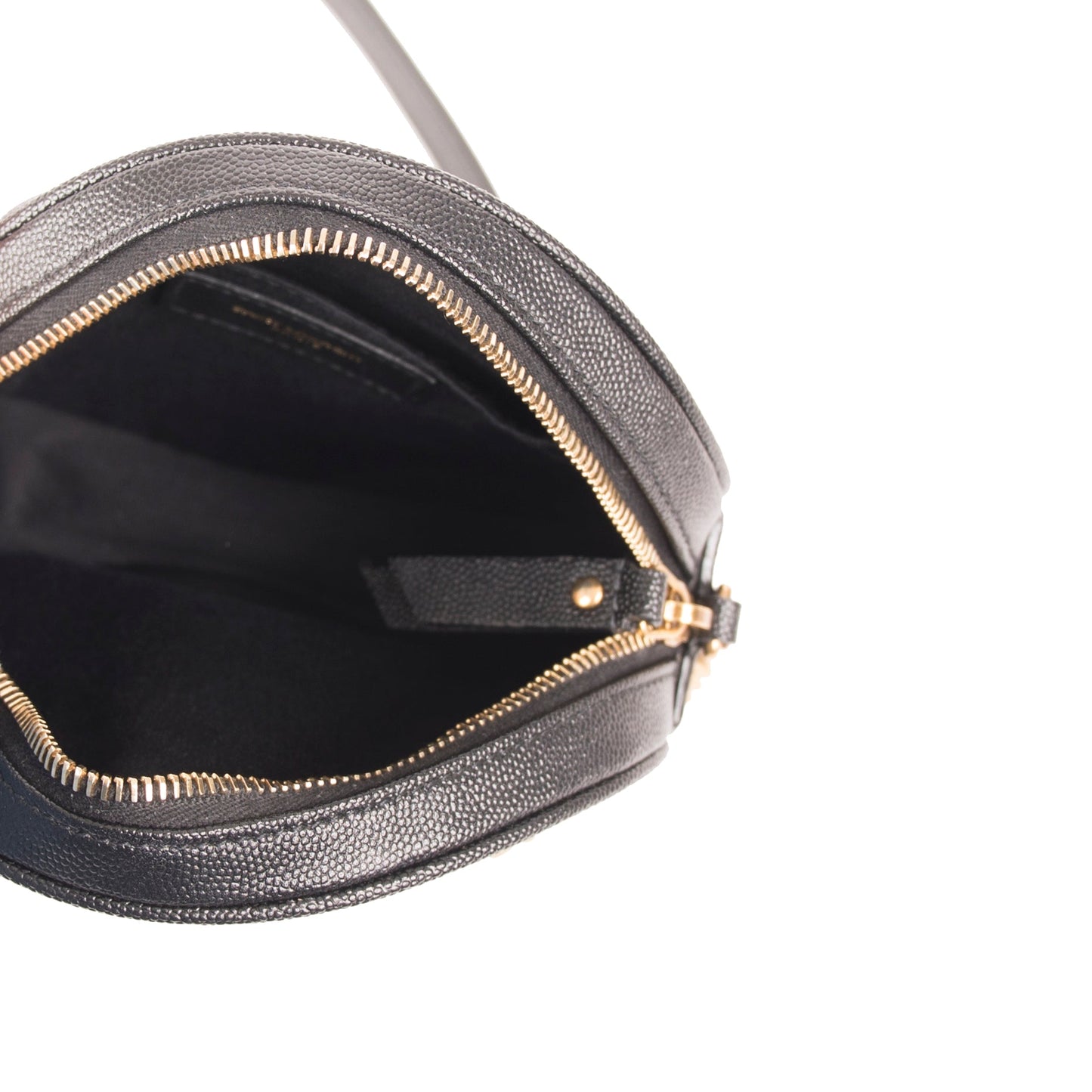 Saint Laurent Vinyle Round Monogram Camera Bag