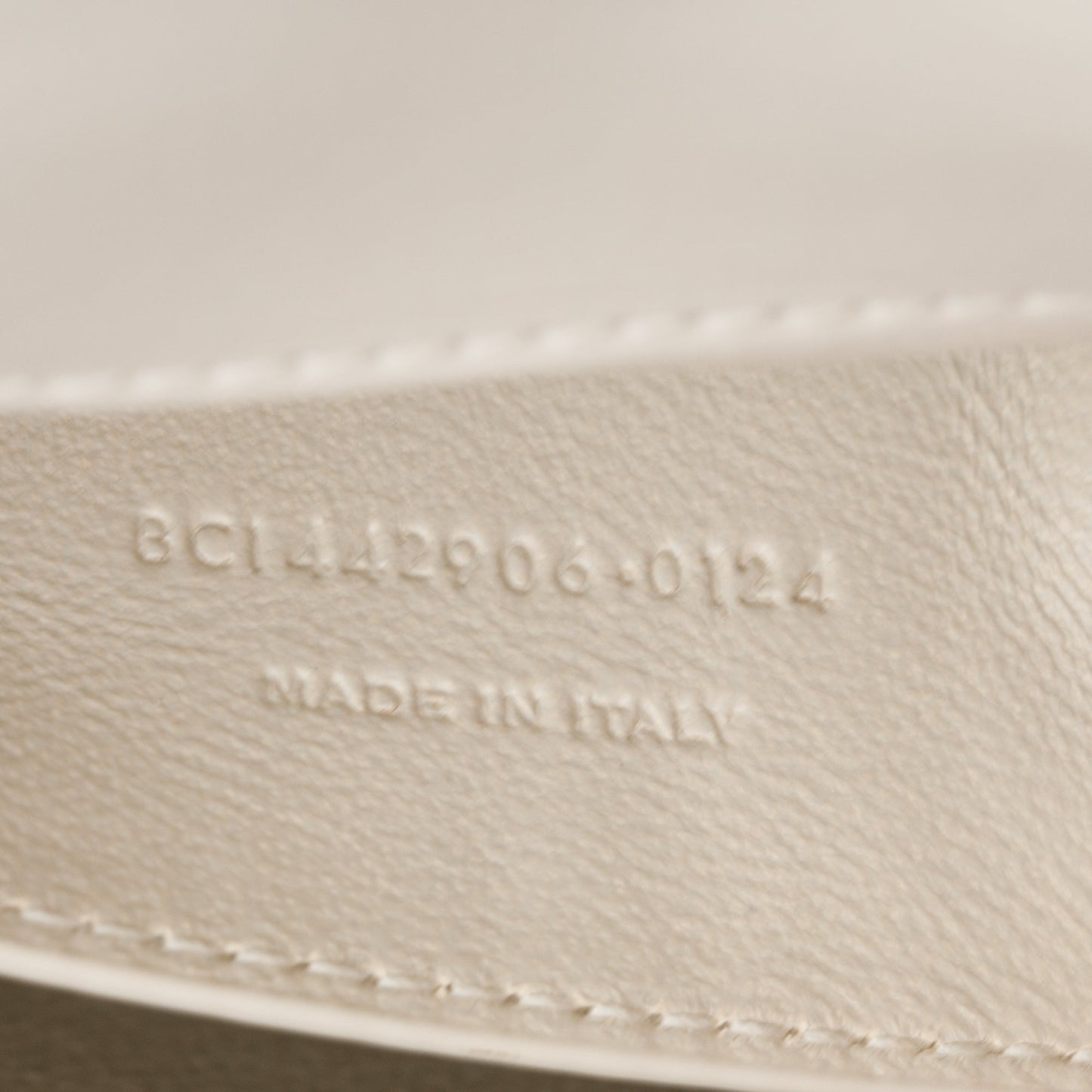 Saint Laurent White Calfskin Leather Medium Sunset Shoulder Bag