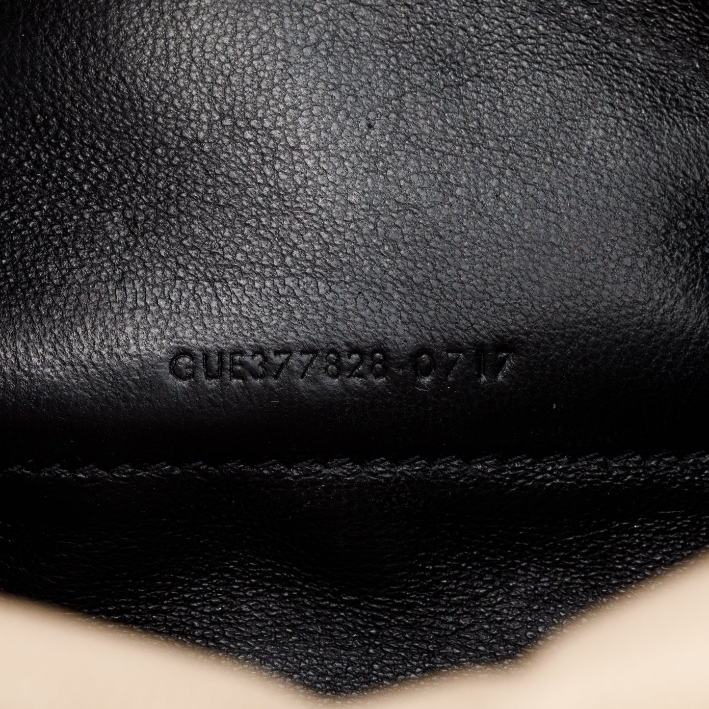 Saint Laurent White Grain De Poudre Leather Cassandre Matelasse Chain Wallet
