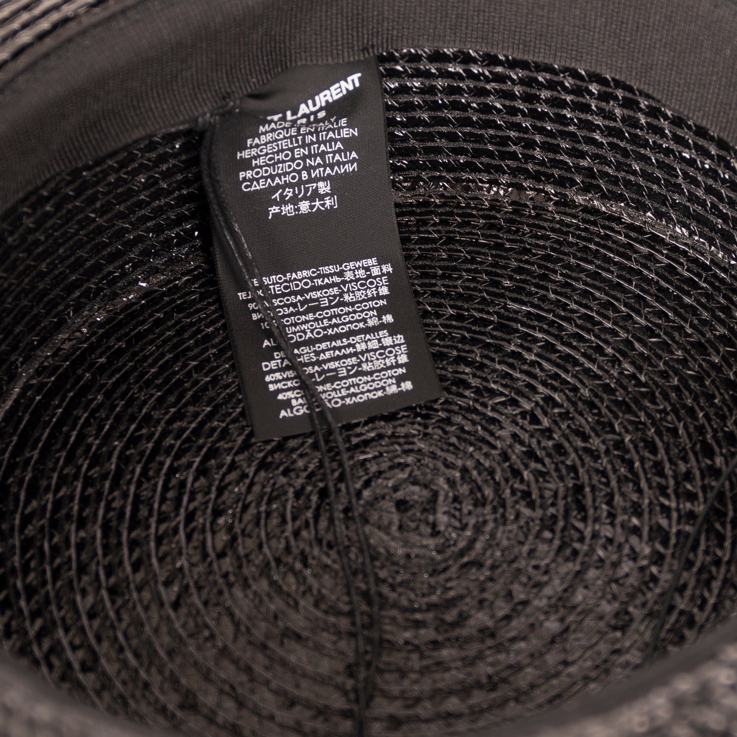 Saint Laurent Wide-Brim Straw Hat