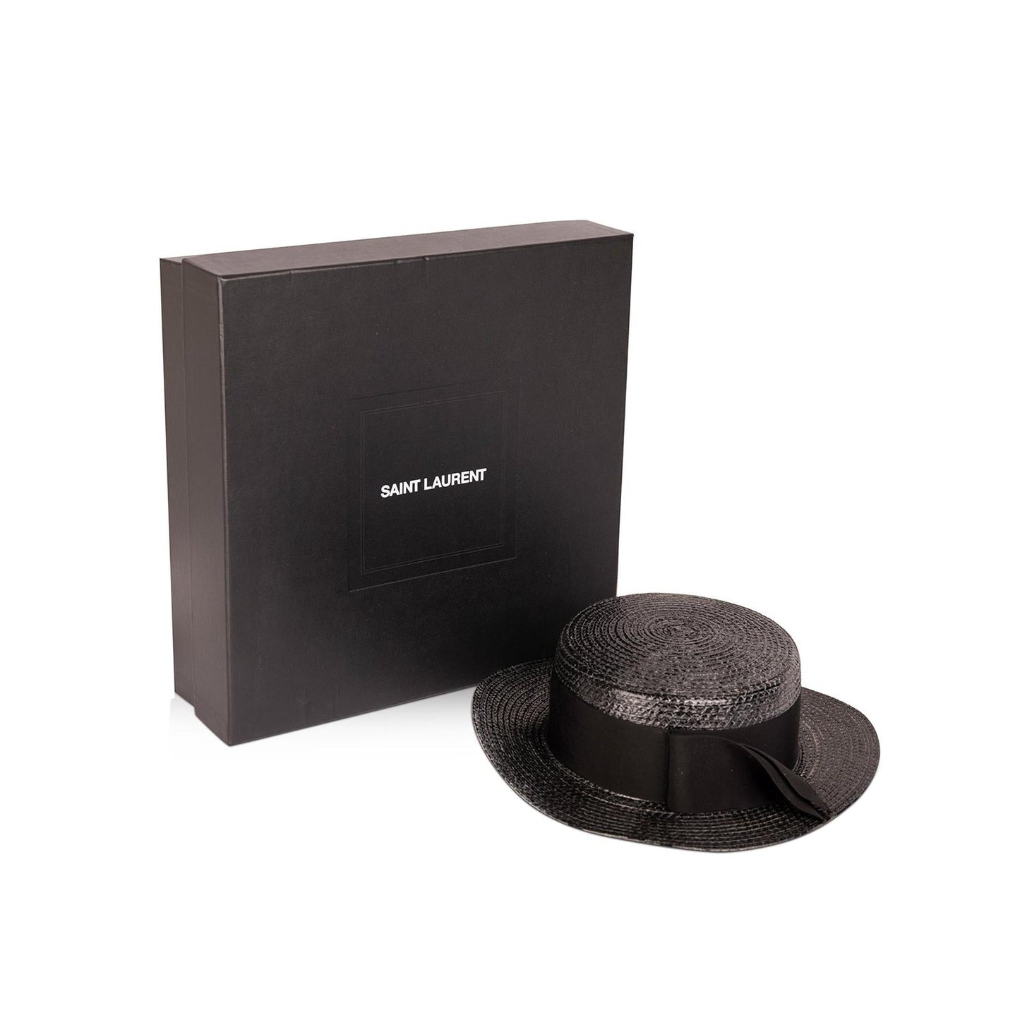 Saint Laurent Wide-Brim Straw Hat