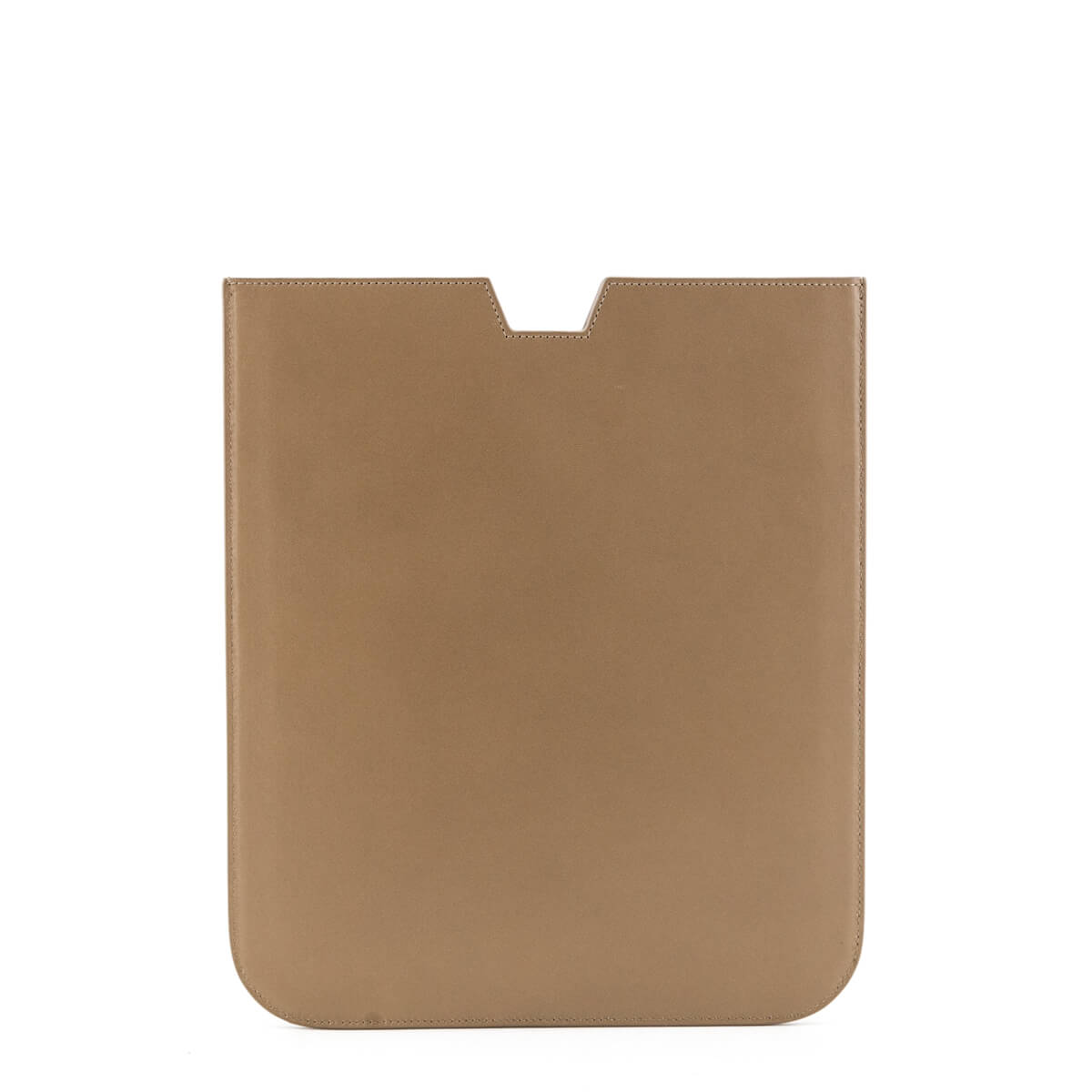 Luxury Saint Laurent Trending 2025 Beige Smooth Calfskin iPad Case