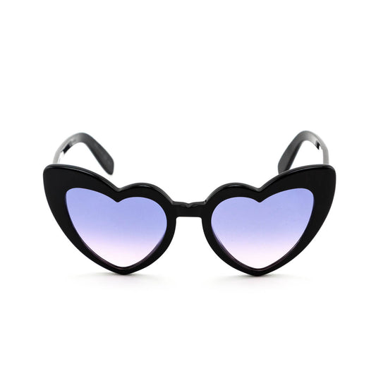 Luxury Saint Laurent Trending 2025 Black Acetate Heart Frame Loulou Sunglasses