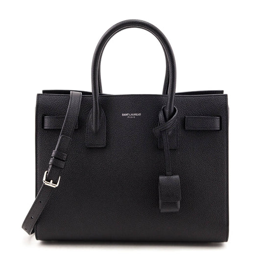 Luxury Saint Laurent Trending 2025 Black Calfskin Baby Sac De Jour