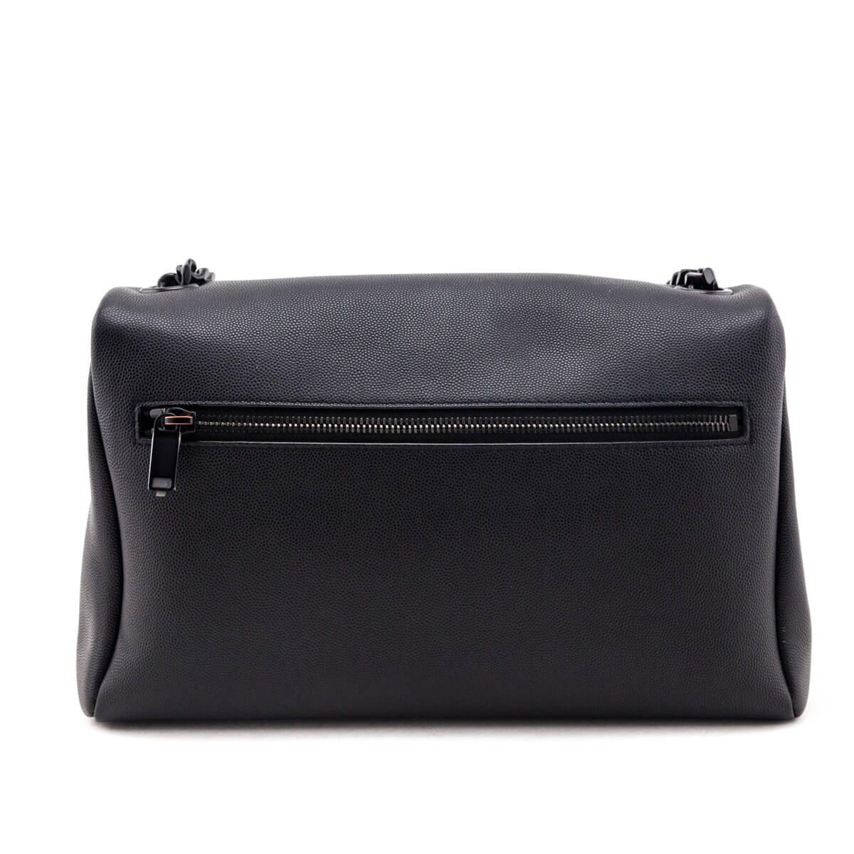 Luxury Saint Laurent Trending 2025 Black Grain De Poudre Medium West Hollywood Monogram Fold-Over Bag