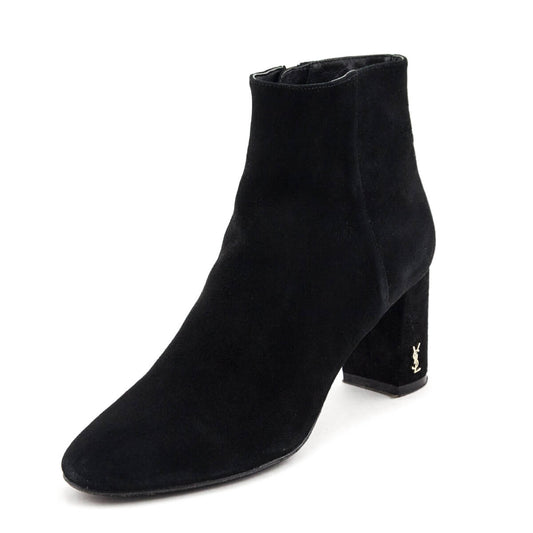 Luxury Saint Laurent Trending 2025 Black Suede Boots Size US 6 | EU 36