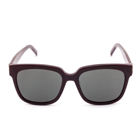 Luxury Saint Laurent Trending 2025 Burgundy SLM40 Monogram Square Sunglasses