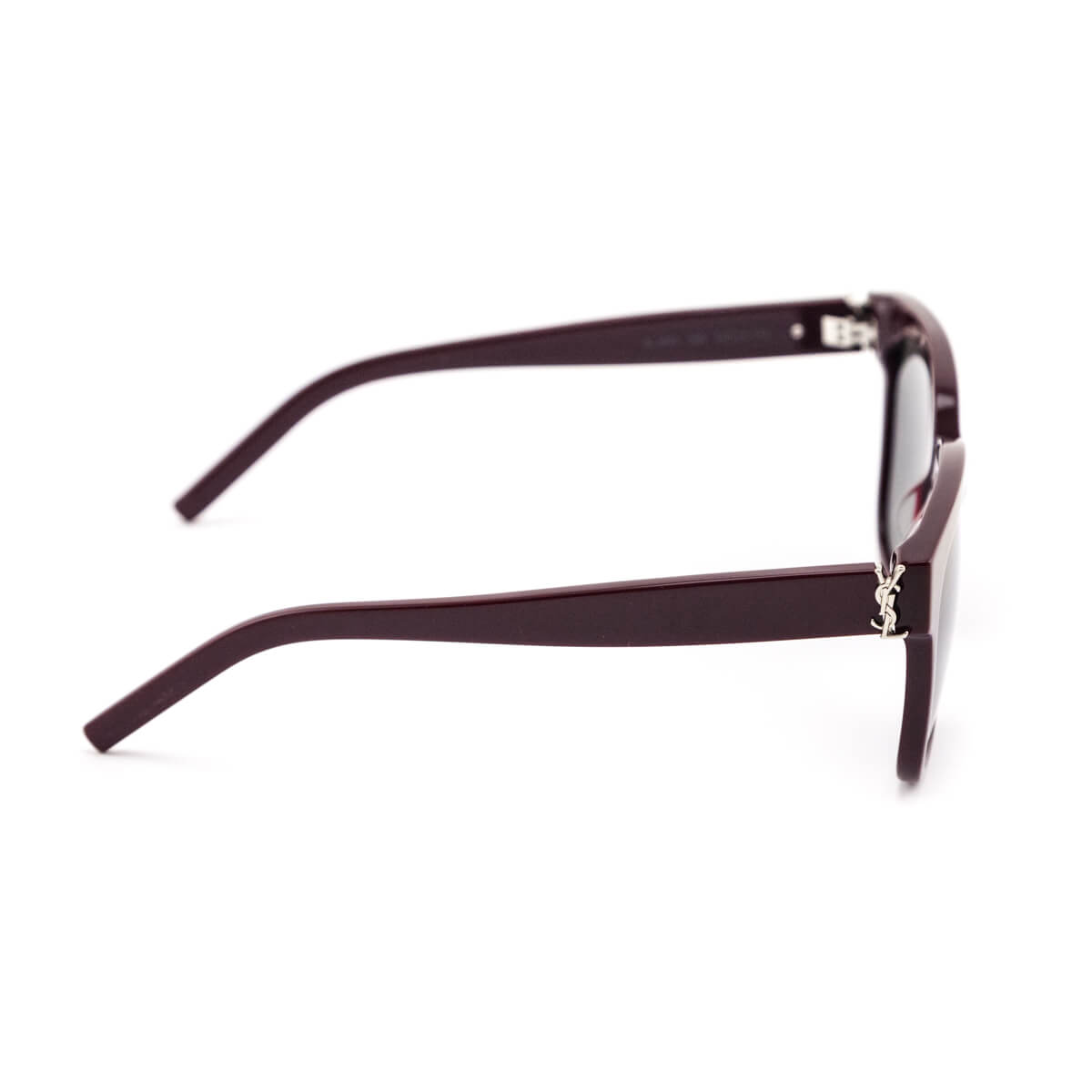 Luxury Saint Laurent Trending 2025 Burgundy SLM40 Monogram Square Sunglasses