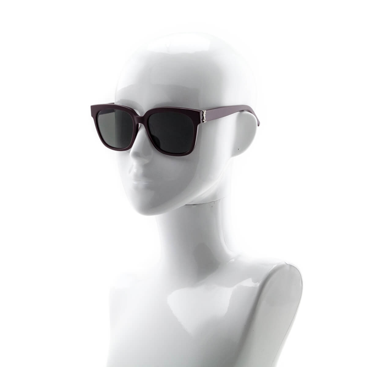 Luxury Saint Laurent Trending 2025 Burgundy SLM40 Monogram Square Sunglasses
