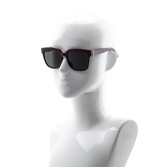 Luxury Saint Laurent Trending 2025 Burgundy SLM40 Monogram Square Sunglasses