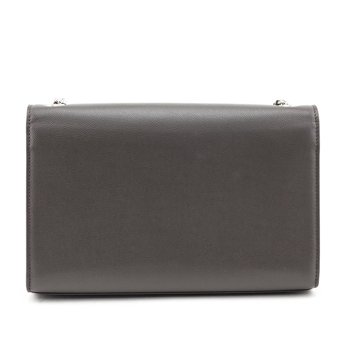 Luxury Saint Laurent Trending 2025 Earth Grey Grain De Poudre Medium Chain Kate Bag