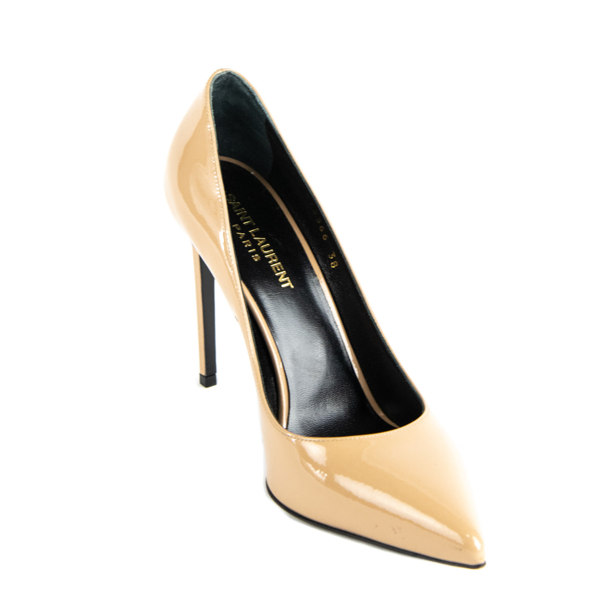 Luxury Saint Laurent Trending 2025 Nude Patent Pumps Size US 8 | EU 38