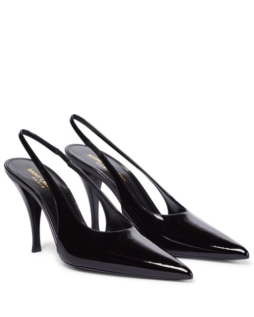 SAINT LAURENT VIPER 90 SLINGBACK PUMPS