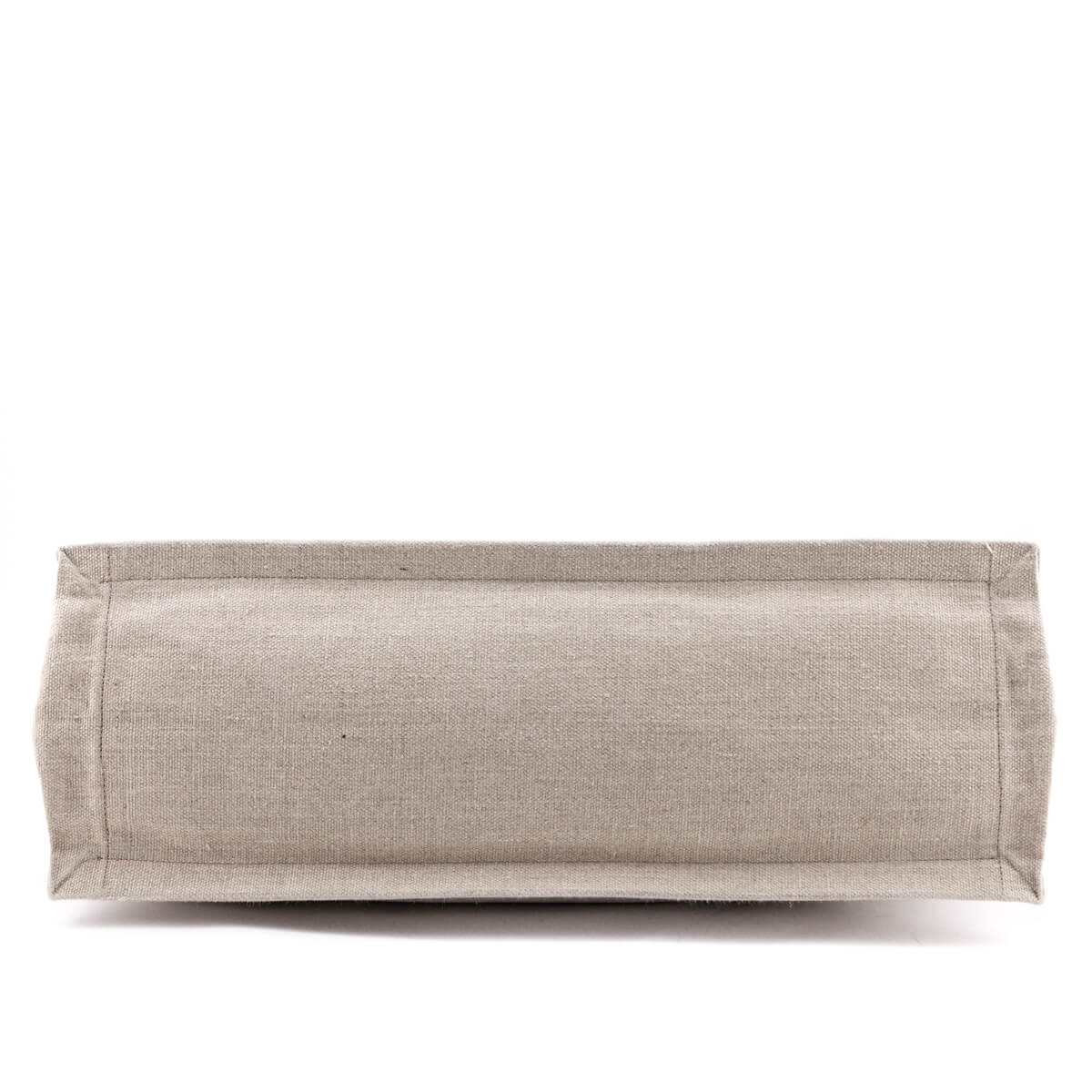 Luxury Saint Laurent Trending 2025 White Linen and Leather Rive Gauche Noe Tote