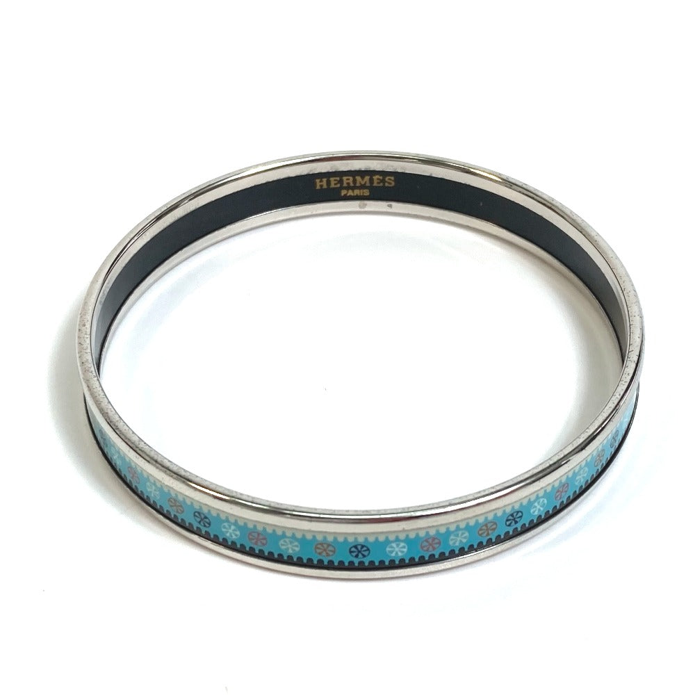 HERMES Bangle Cloisonne Light blue Emaille PM Women