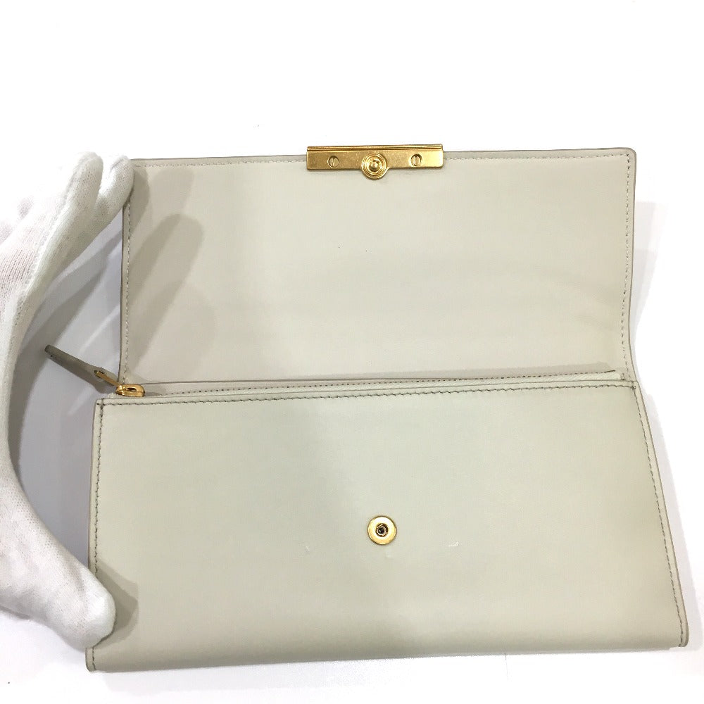 BOTTEGAVENETA Long Wallet Purse 578751 leather off white Long wallet Accessory Women