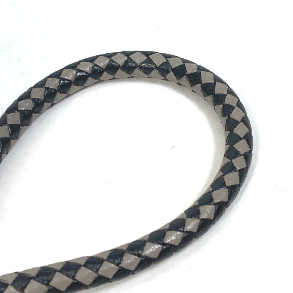 HERMES bracelet leather Black Grey Accessories Jumbo bracelet Women