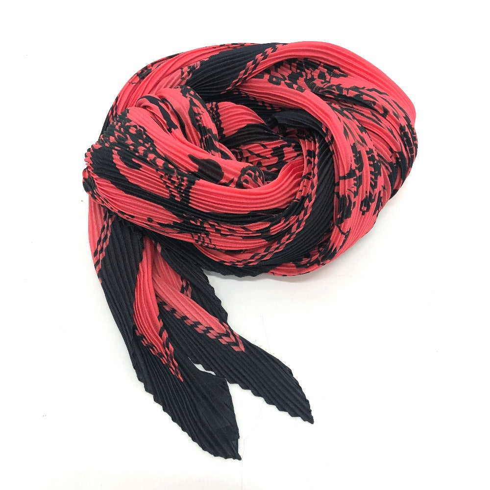 LOUIS VUITTON scarf MP2279 silk black Fashion Accessories Floral stamp Women