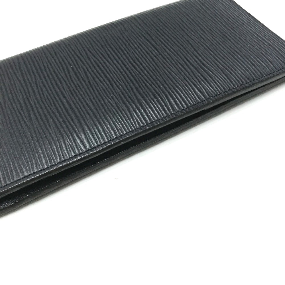 LOUIS VUITTON Long Wallet Purse M60615 Epi Leather Navy Epi Portefeuille Brazza mens