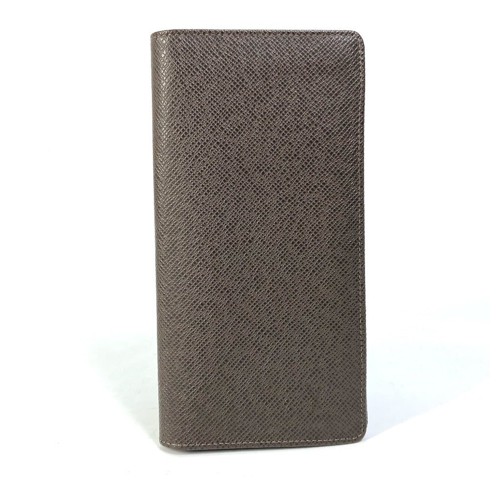 LOUIS VUITTON Long Wallet Purse M32578 Taiga Leather Brown Taiga Portefeuille Braza mens