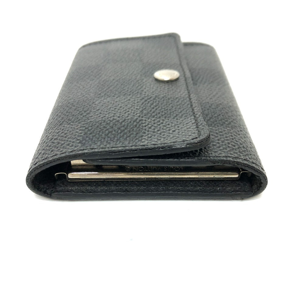 LOUIS VUITTON Key case Key holder  N62662 Damier Grafitto Canvas black Damier Grafitte Multicles6 mens