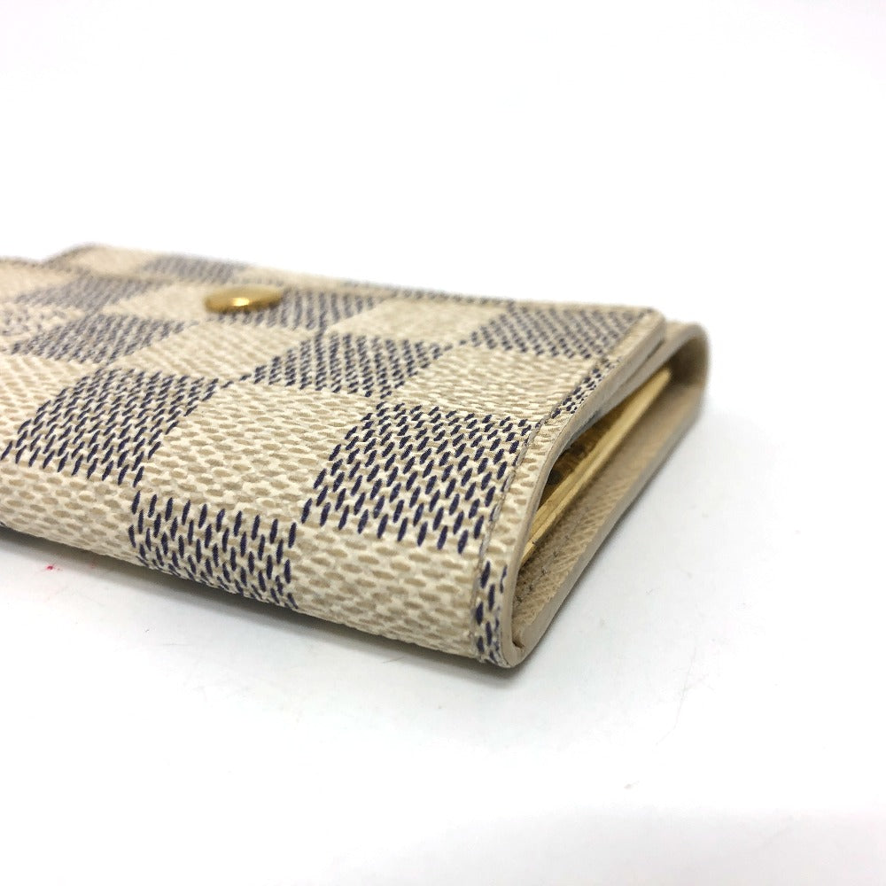 LOUIS VUITTON Key case Key holder  N61745 Damier Azur Canvas white Damier Azur Multicles6 unisex(Unisex)