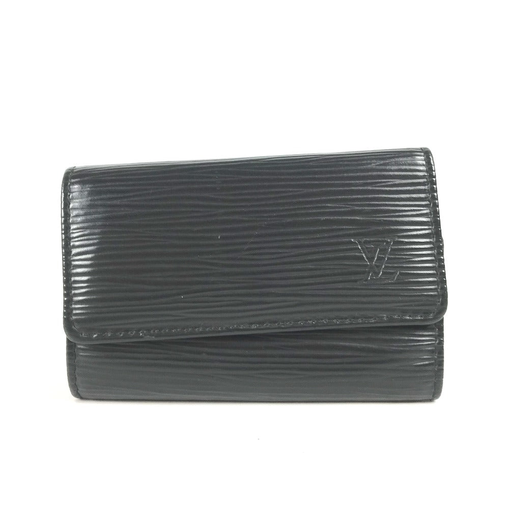 LOUIS VUITTON Key case Key holder  M63812 Epi Leather black Epi 6-key case Key holder Multicles6 mens
