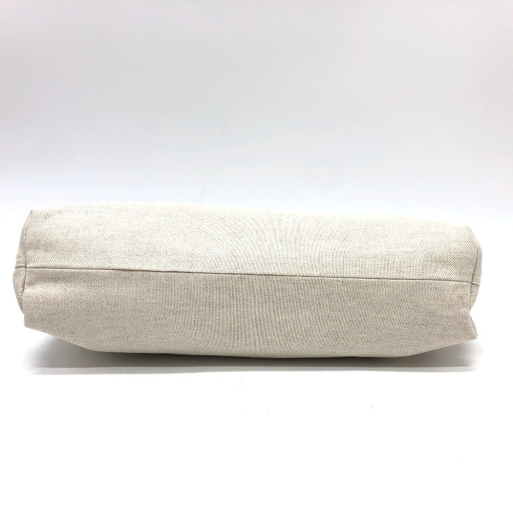 BOTTEGAVENETA Clutch bag canvas beige Pouch, business bag logo Women(Unisex)