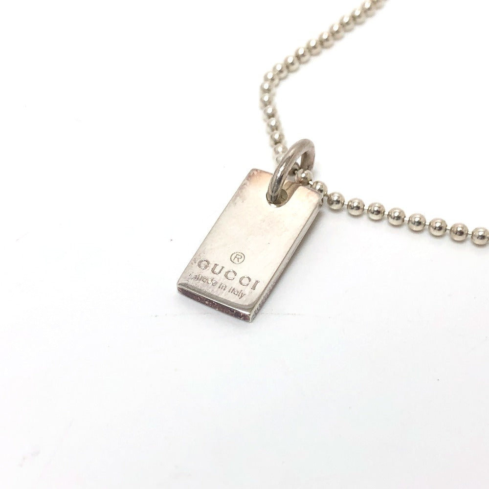 GUCCI bracelet SV925 Silver logo tag