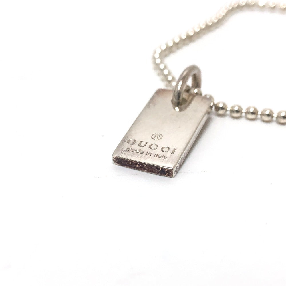 GUCCI bracelet SV925 Silver logo tag
