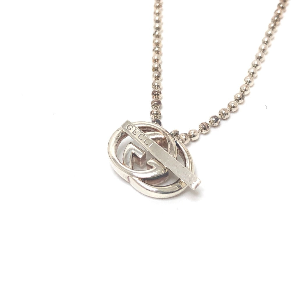 GUCCI Necklace 216435 SV925 Silver Double G