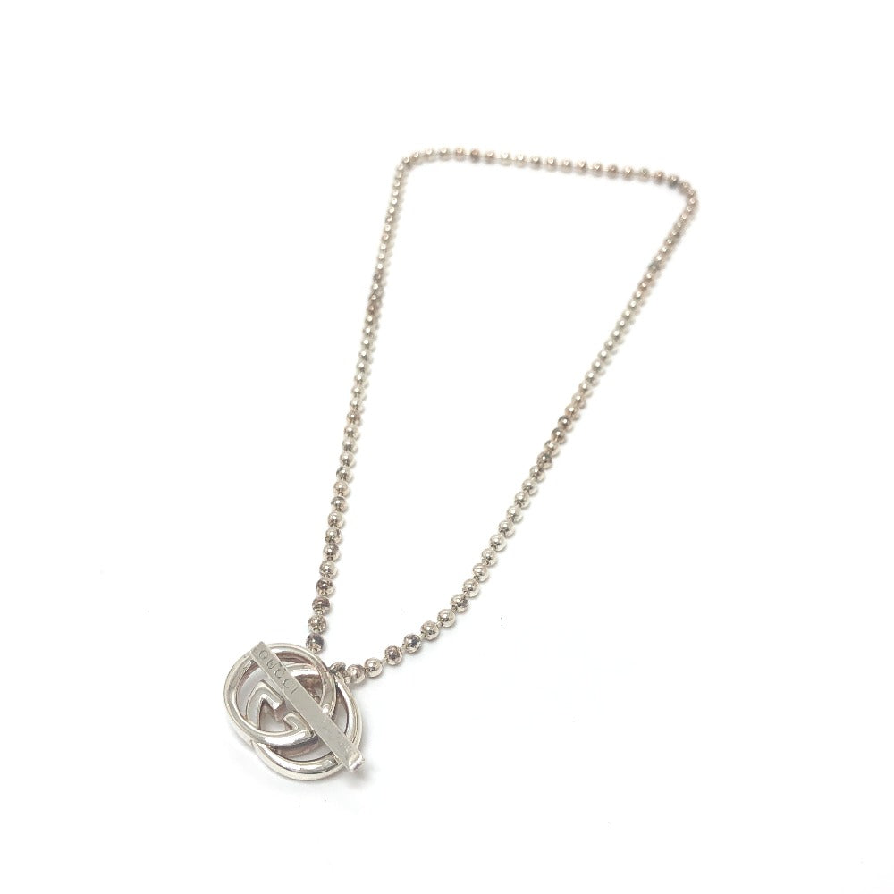 GUCCI Necklace 216435 SV925 Silver Double G