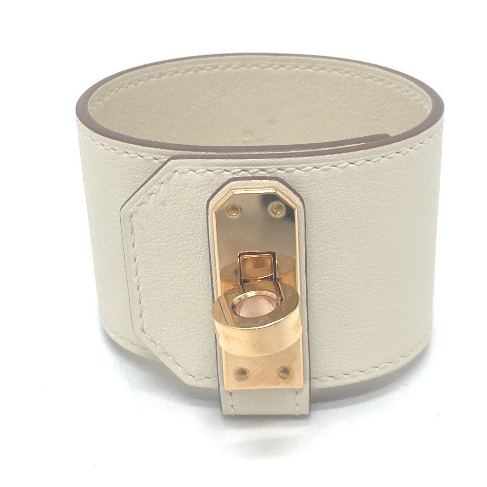 HERMES Bangle Swift White Rose Gold kelly twist gm Women