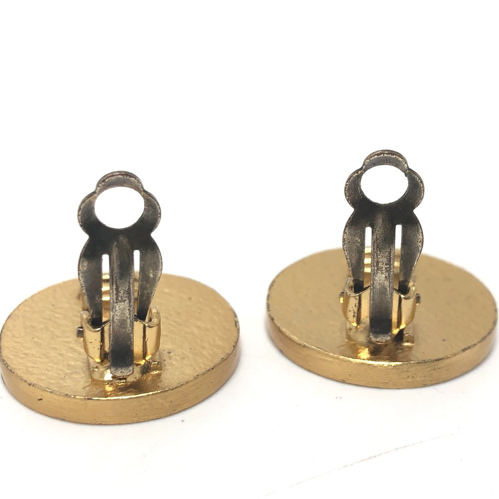 CHANEL Earring metal Red x gold 01P COCO Mark