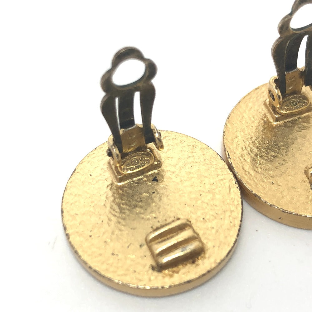 CHANEL Earring metal Red x gold 01P COCO Mark