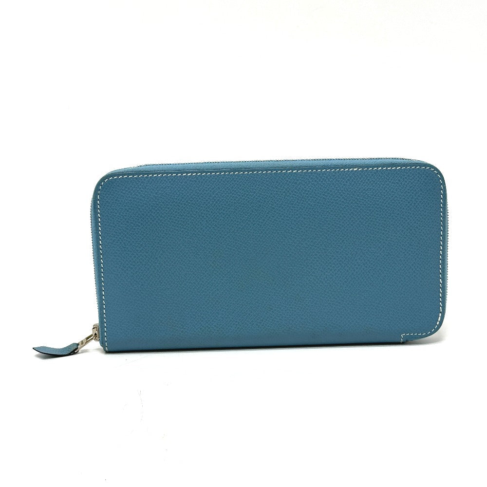 HERMES Long Wallet Purse Epsom Blue gene Asap Long Classic Women