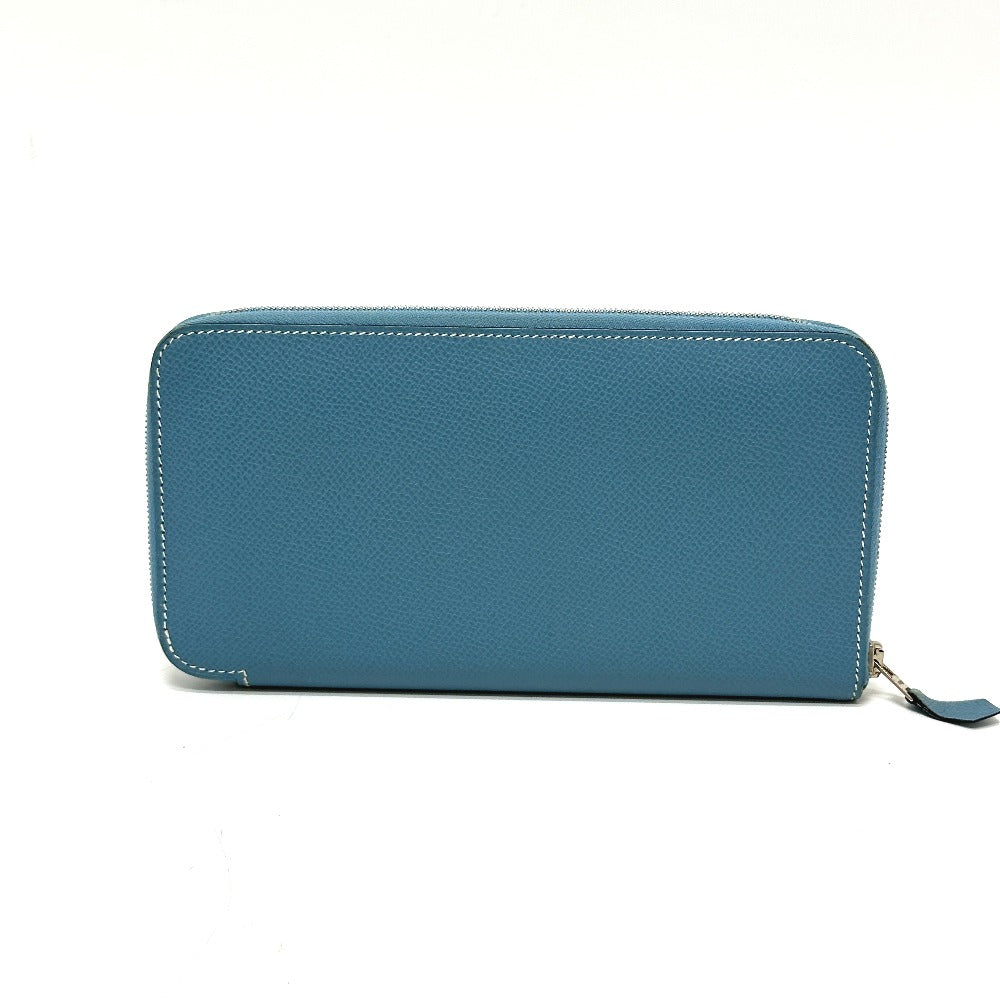 HERMES Long Wallet Purse Epsom Blue gene Asap Long Classic Women