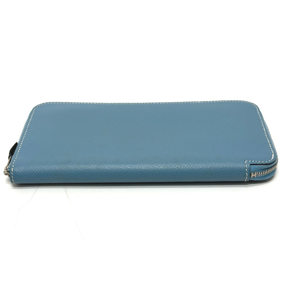 HERMES Long Wallet Purse Epsom Blue gene Asap Long Classic Women