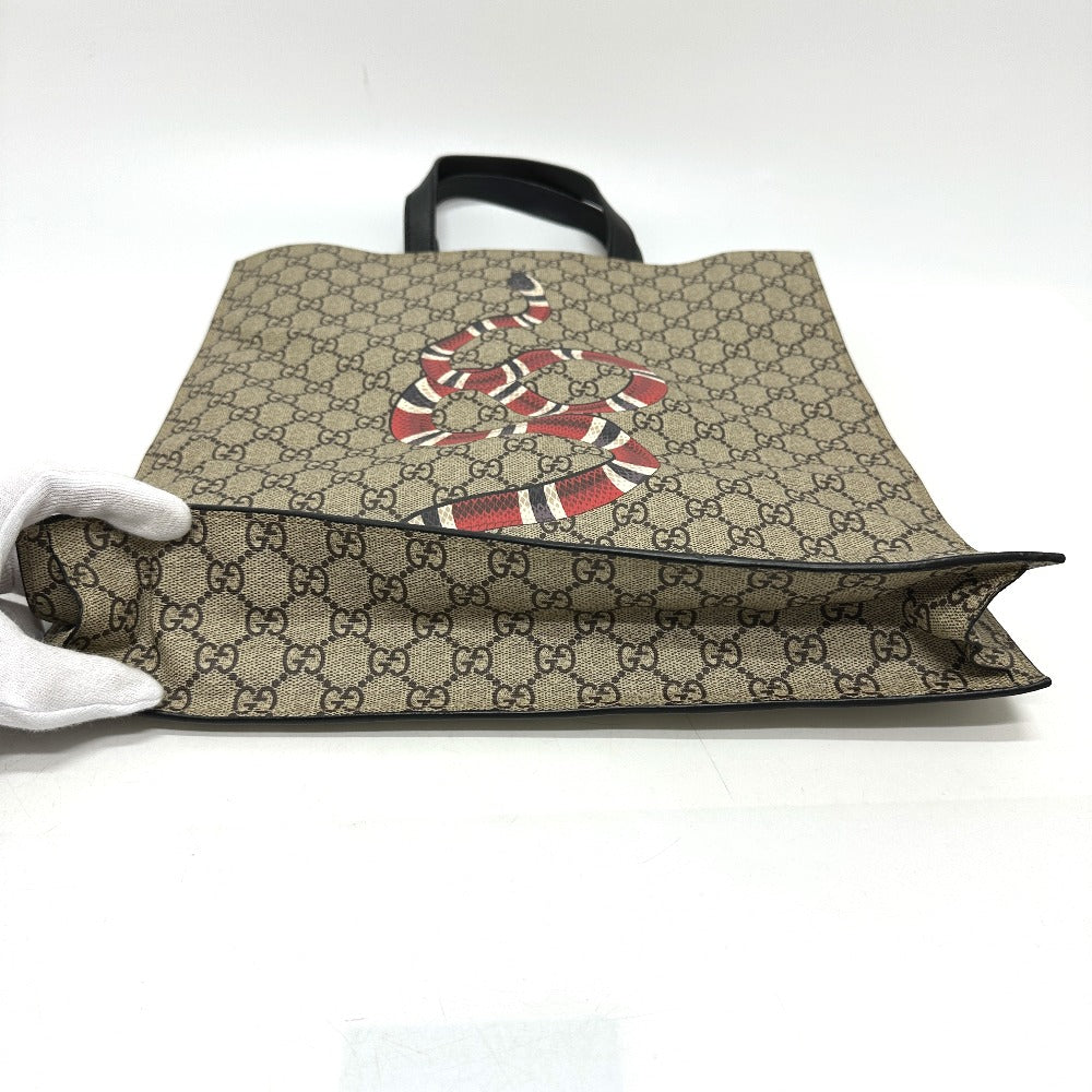 GUCCI Handbag 450950 GG Supreme Canvas beige Kingsnake print GG Supreme mens